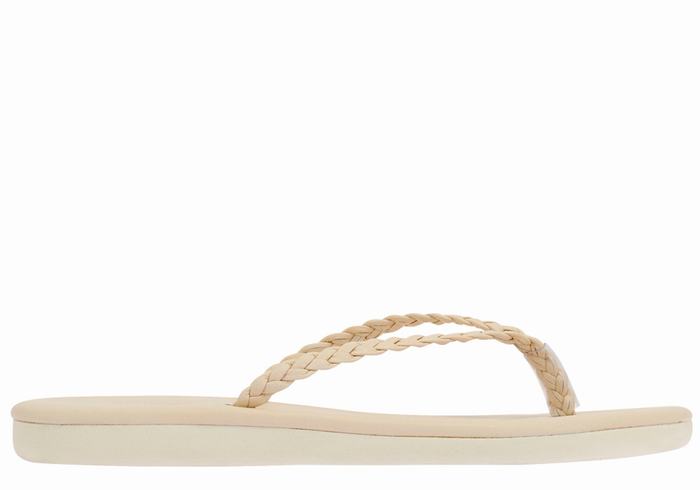 Sandali Intrecciati Ancient Greek Sandals Plage Flip Flop Donna Bianche | HUD1375KT