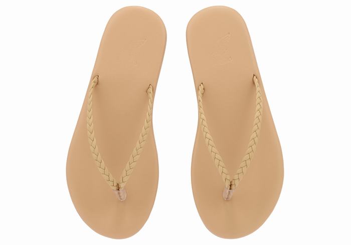 Sandali Intrecciati Ancient Greek Sandals Plage Flip Flop Donna Beige | LND254ZW