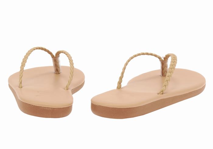 Sandali Intrecciati Ancient Greek Sandals Plage Flip Flop Donna Beige | LND254ZW