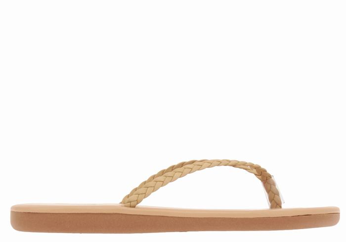 Sandali Intrecciati Ancient Greek Sandals Plage Flip Flop Donna Beige | LND254ZW