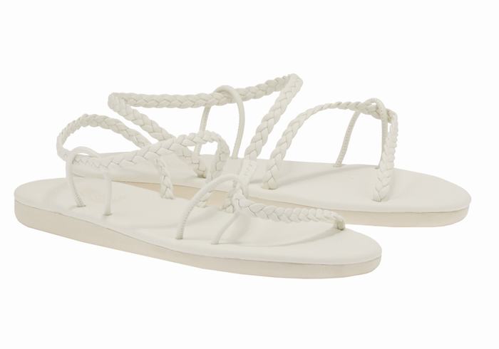 Sandali Intrecciati Ancient Greek Sandals Maya Donna Bianche | KTD2290WH