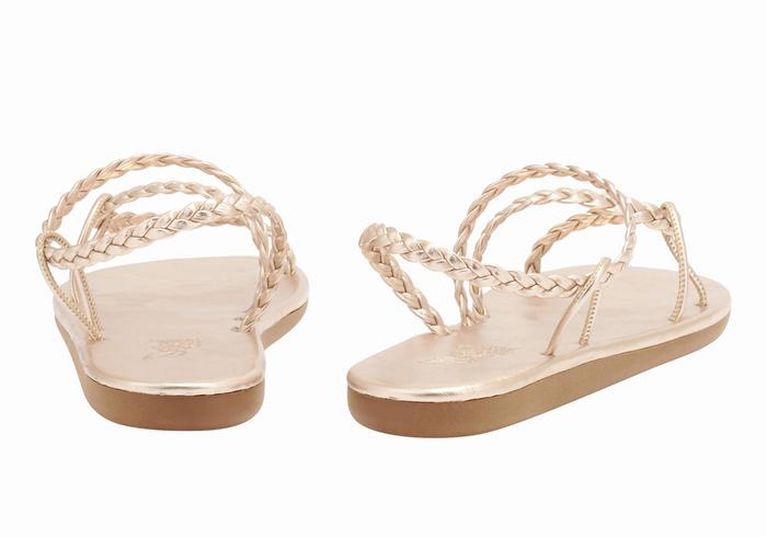 Sandali Intrecciati Ancient Greek Sandals Maya Donna Rosa Oro | CLA166EQ