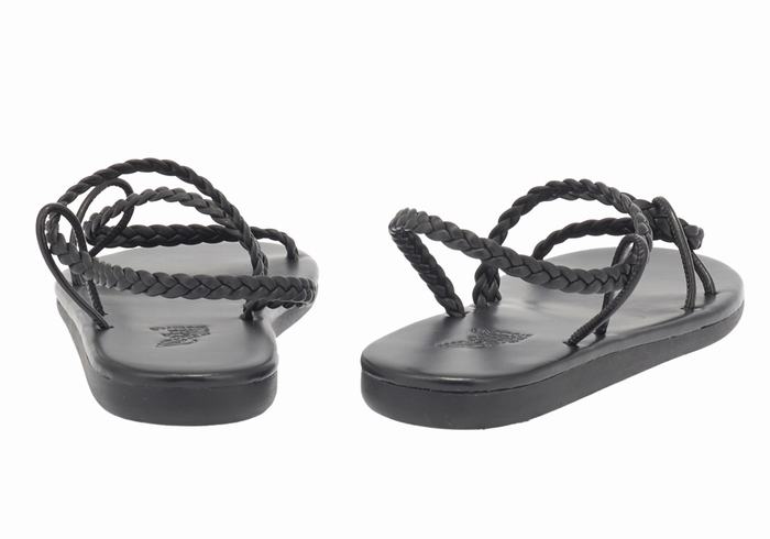 Sandali Intrecciati Ancient Greek Sandals Maya Donna Nere | LSK39YK