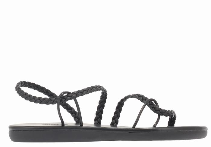 Sandali Intrecciati Ancient Greek Sandals Maya Donna Nere | LSK39YK