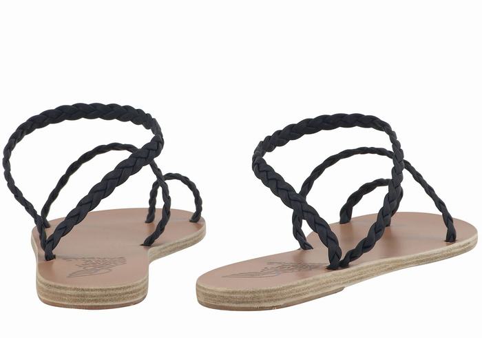 Sandali Intrecciati Ancient Greek Sandals Eleftheria Leather Donna Blu Scuro | EBC2927TZ