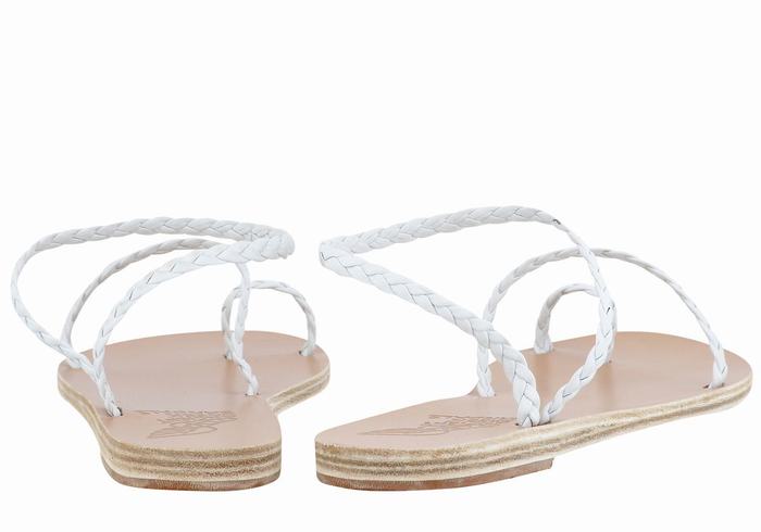 Sandali Intrecciati Ancient Greek Sandals Eleftheria Leather Donna Bianche | EPZ866SO