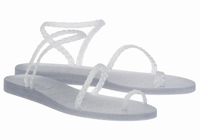 Sandali Intrecciati Ancient Greek Sandals Eleftheria Donna Grigie Oro | LCC4315UU