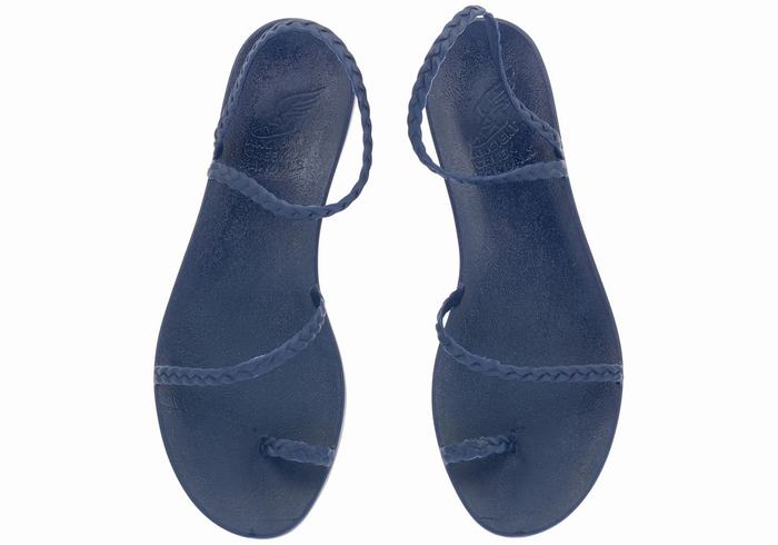 Sandali Intrecciati Ancient Greek Sandals Eleftheria Donna Blu Scuro | WKR9367EZ