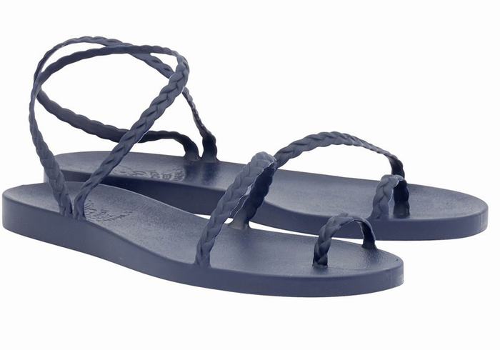 Sandali Intrecciati Ancient Greek Sandals Eleftheria Donna Blu Scuro | WKR9367EZ