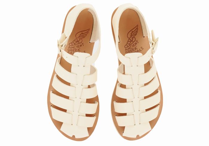 Sandali Pescatore Ancient Greek Sandals Homeria Donna Bianche | RFL195EG