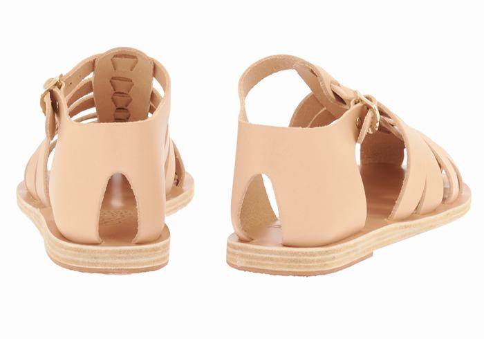 Sandali Pescatore Ancient Greek Sandals Homeria Leather Donna Beige | IHD1463GP