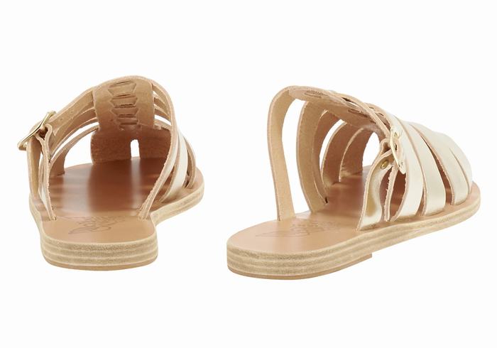 Sandali Pescatore Ancient Greek Sandals Cosmia Donna Oro Bianche | LOI1846DX