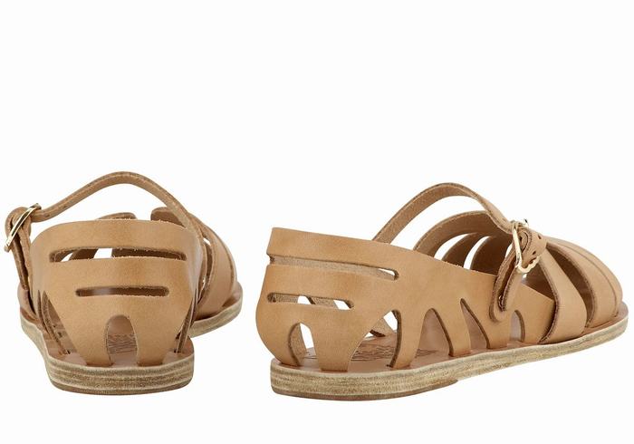 Sandali Pescatore Ancient Greek Sandals Apollonia Leather Donna Beige | TCW1131FM