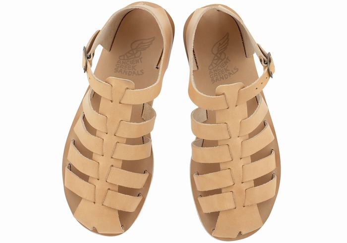 Sandali Pescatore Ancient Greek Sandals Homer Uomo Beige | HEE5213WI