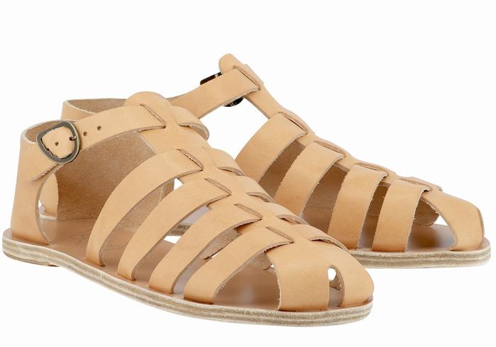 Sandali Pescatore Ancient Greek Sandals Homer Uomo Beige | HEE5213WI