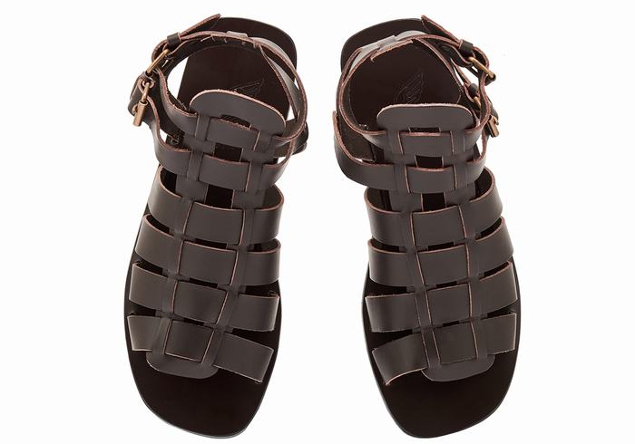 Sandali Pescatore Ancient Greek Sandals Alexandros Leather Uomo Cioccolato | NEJ6381VS