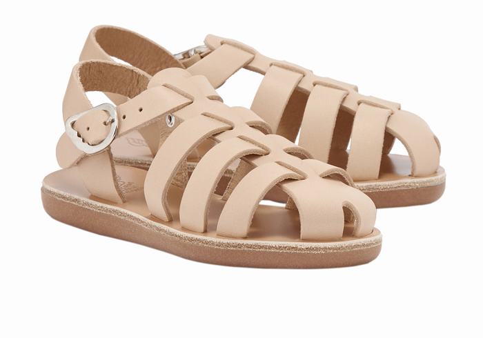 Sandali Pescatore Ancient Greek Sandals Little Ektoras Soft Bambino Beige | TOF76BN