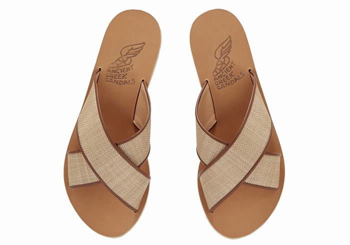 Sandali Scorrevoli Ancient Greek Sandals Thais Donna Beige Marroni | UQU7272PA