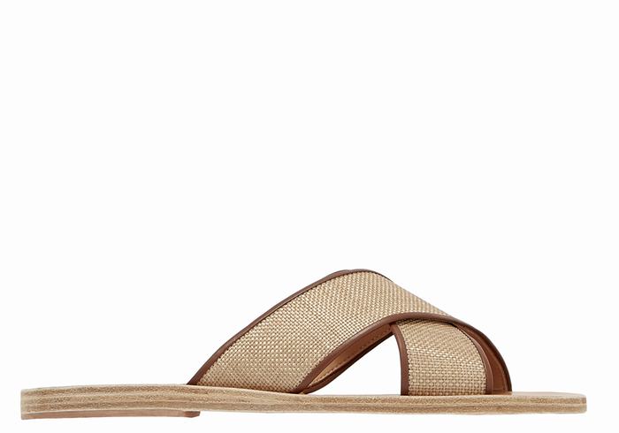 Sandali Scorrevoli Ancient Greek Sandals Thais Donna Beige Marroni | UQU7272PA