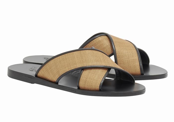 Sandali Scorrevoli Ancient Greek Sandals Thais Donna Marroni Nere | TXT1246UU