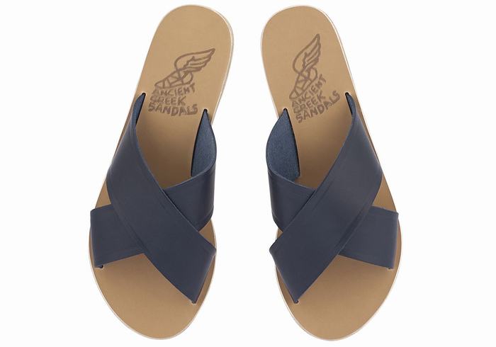 Sandali Scorrevoli Ancient Greek Sandals Thais Donna Blu Scuro | XDF479ZW