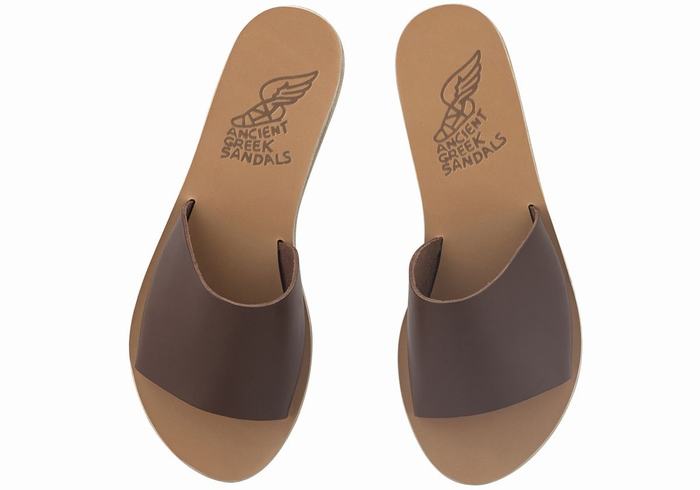 Sandali Scorrevoli Ancient Greek Sandals Taygete Donna Caffè | KZP8922YT