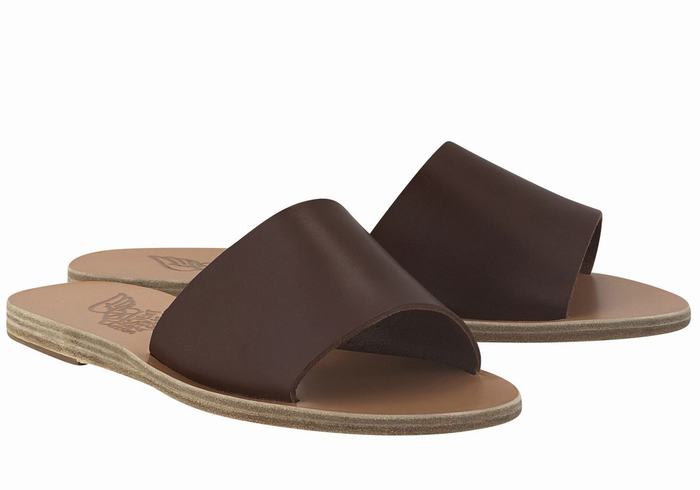 Sandali Scorrevoli Ancient Greek Sandals Taygete Donna Caffè | KZP8922YT