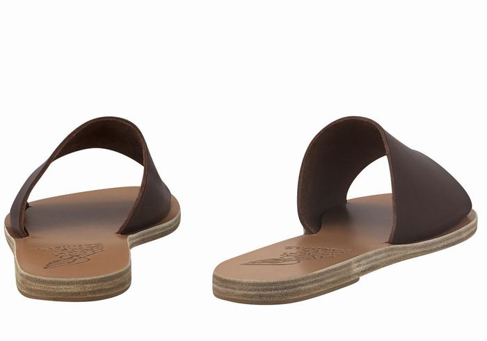 Sandali Scorrevoli Ancient Greek Sandals Taygete Donna Caffè | KZP8922YT