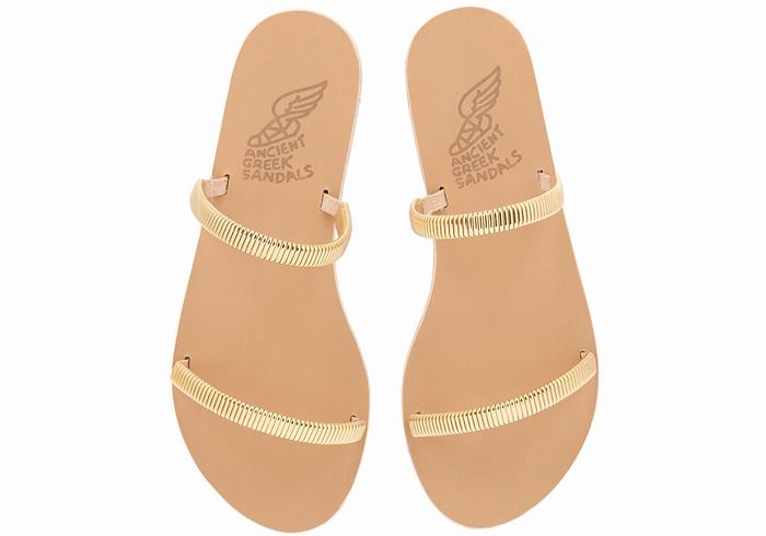 Sandali Scorrevoli Ancient Greek Sandals Saita Donna Oro Beige | JKH995RN