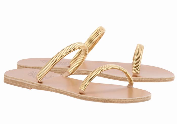 Sandali Scorrevoli Ancient Greek Sandals Saita Donna Oro Beige | JKH995RN