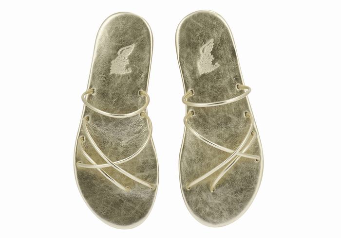 Sandali Scorrevoli Ancient Greek Sandals Pu Donna Oro Bianche | LWI863PC