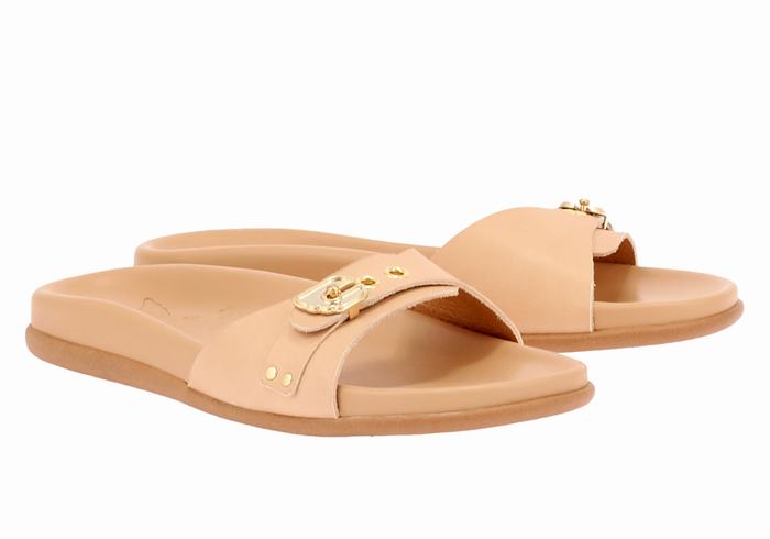 Sandali Scorrevoli Ancient Greek Sandals Odi Donna Beige | QAX225PZ