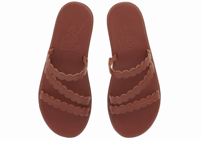 Sandali Scorrevoli Ancient Greek Sandals Oceanis Donna Caffè | DYK8557MW