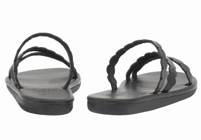 Sandali Scorrevoli Ancient Greek Sandals Oceanis Donna Nere | DUO5272XW