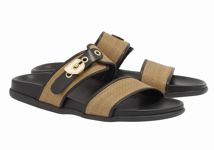 Sandali Scorrevoli Ancient Greek Sandals Latria Donna Marroni Nere | ZLW5777UP