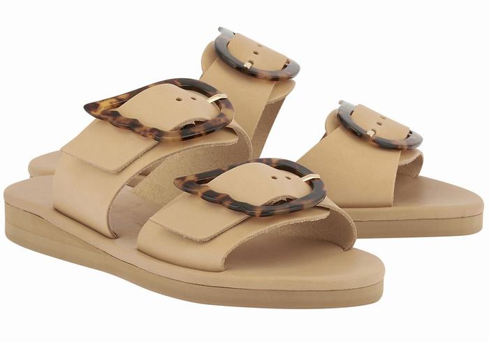 Sandali Scorrevoli Ancient Greek Sandals Iaso Donna Beige | GLU7498VB