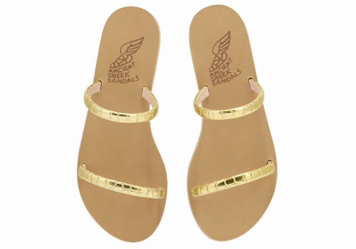 Sandali Scorrevoli Ancient Greek Sandals Echidna Donna Oro | UXI765CM