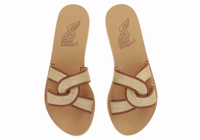 Sandali Scorrevoli Ancient Greek Sandals Desmos Donna Beige Marroni | LGU6318TI