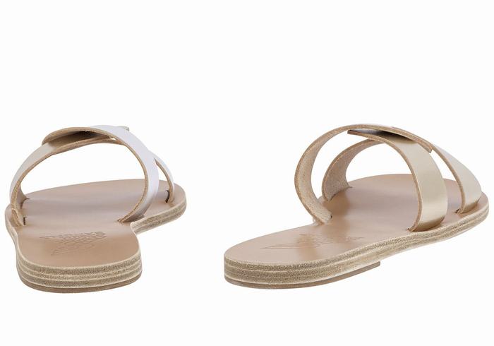 Sandali Scorrevoli Ancient Greek Sandals Desmos Donna Oro Bianche Argento | DTU5719CZ