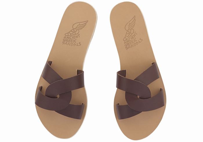 Sandali Scorrevoli Ancient Greek Sandals Desmos Donna Caffè | HFQ8659IU