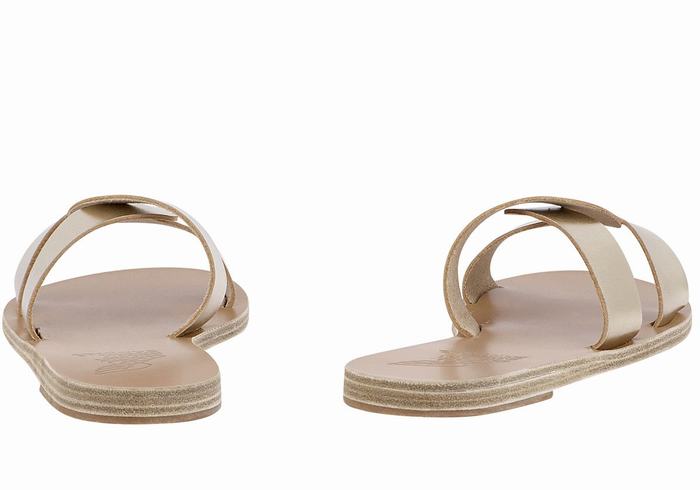 Sandali Scorrevoli Ancient Greek Sandals Desmos Donna Oro Bianche | LKS6124TK