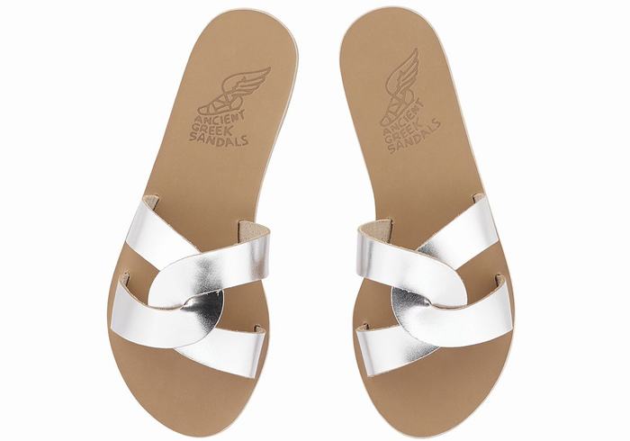 Sandali Scorrevoli Ancient Greek Sandals Desmos Donna Argento | IEX1818ZJ