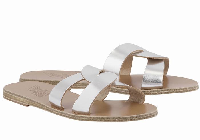 Sandali Scorrevoli Ancient Greek Sandals Desmos Donna Argento | IEX1818ZJ