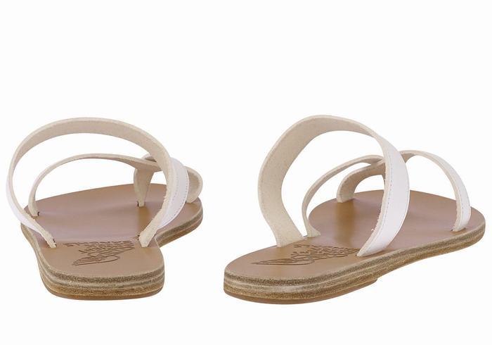 Sandali Scorrevoli Ancient Greek Sandals Daphnae Leather Donna Bianche | VIQ985NP