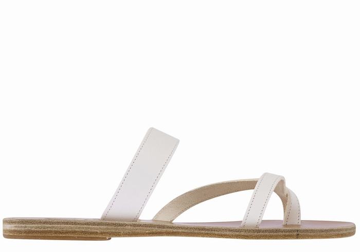 Sandali Scorrevoli Ancient Greek Sandals Daphnae Leather Donna Bianche | VIQ985NP