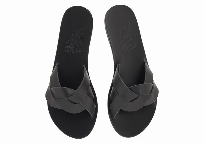 Sandali Scorrevoli Ancient Greek Sandals Arachne Donna Nere | VBX396JA