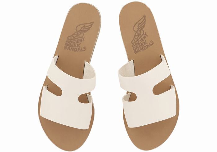 Sandali Scorrevoli Ancient Greek Sandals Apteros Donna Bianche | SYK742LZ