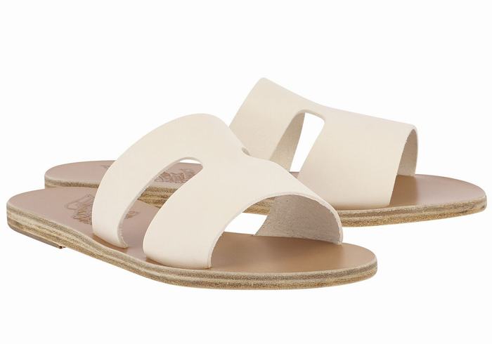 Sandali Scorrevoli Ancient Greek Sandals Apteros Donna Bianche | SYK742LZ