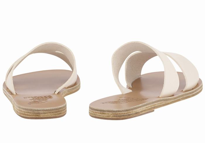 Sandali Scorrevoli Ancient Greek Sandals Apteros Donna Bianche | SYK742LZ