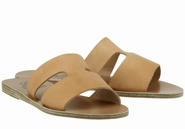 Sandali Scorrevoli Ancient Greek Sandals Apteros Donna Beige | FAZ6820DG